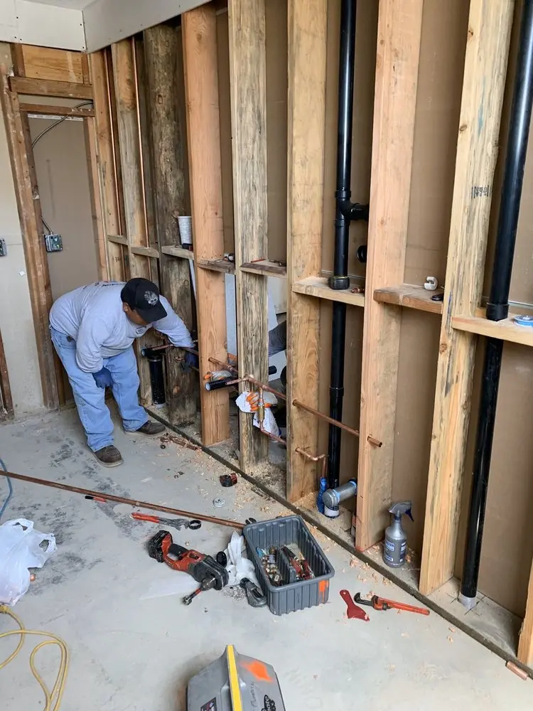 Commercial rough-in plumbing for Water Heater Replacement in Hockinson
